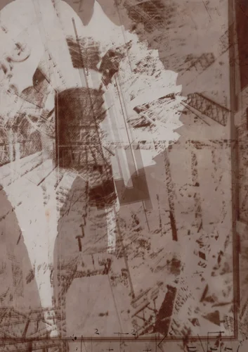 N²ATUR + T²ECHNIK + K²UNST = √-1 = i by El Lissitzky, photograph, 1924