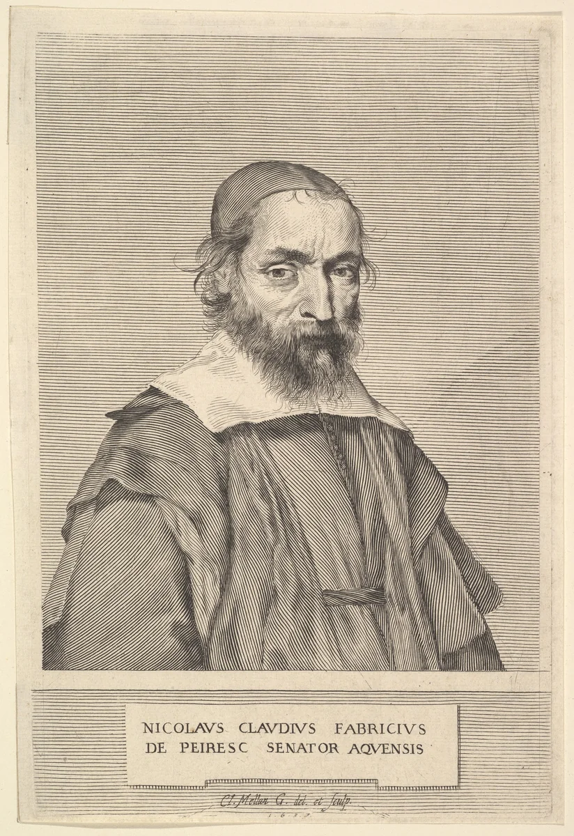 Nicolas-Claude Fabri de Peiresc by Claude Mellan, print, 1637