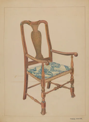 Armchair by Tabea Hosier, index of american design, 1936