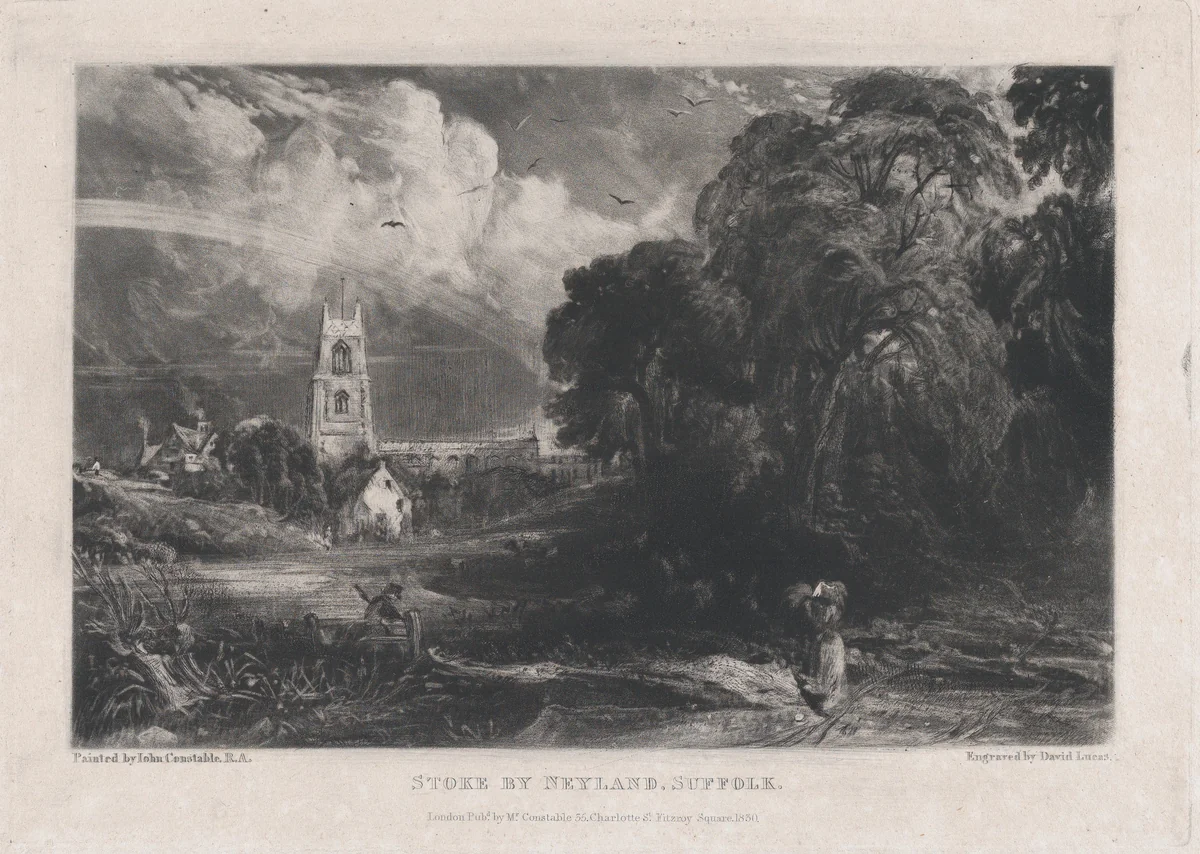 Stoke-by-Neyland by David Lucas, print, 1830