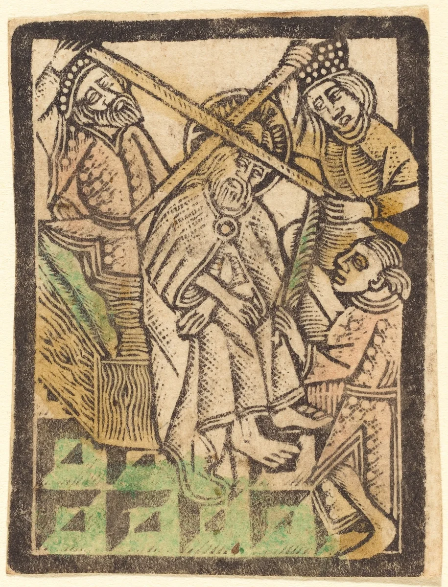 Christ Crowned with Thorns by Master of the Aachen Madonna, print, 1470-1480