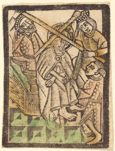 Christ Crowned with Thorns by Master of the Aachen Madonna, print, 1470-1480