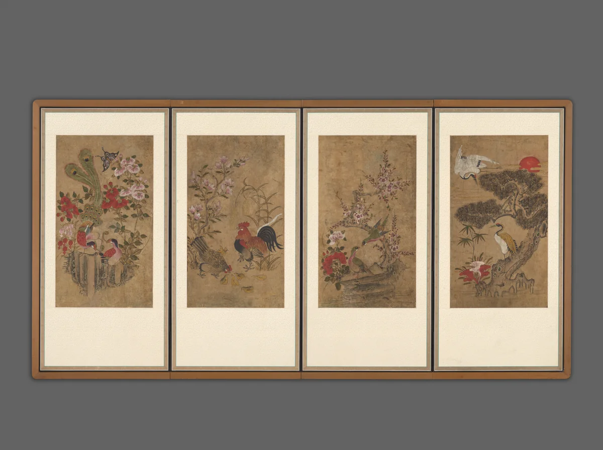 Birds and Flowers by Unidentified Artist, other, 1800-1899