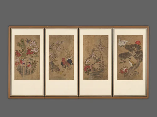 Birds and Flowers by Unidentified Artist, other, 1800-1899