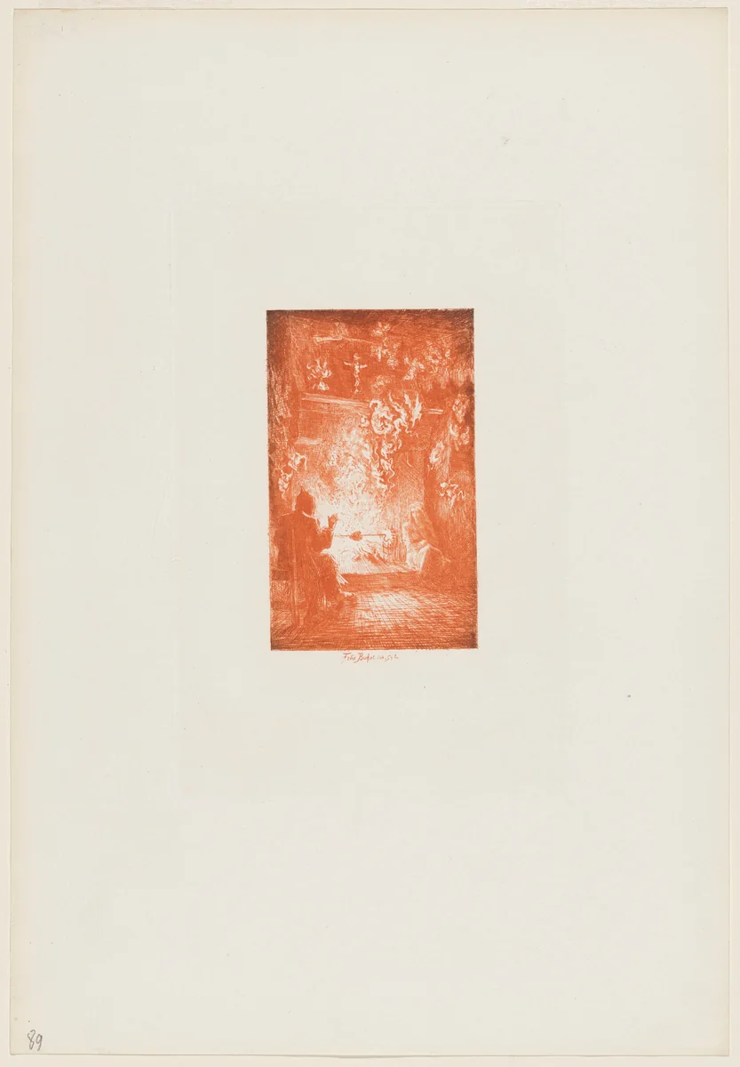 La Vision by Félix-Hilaire Buhot, print, 1847-1898