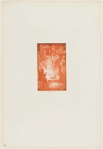 La Vision by Félix-Hilaire Buhot, print, 1847-1898