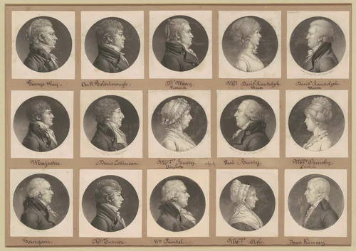 Saint-Mémin Collection of Portraits, Group 36 by Charles B. J. Févret de Saint-Mémin, volume, 1801-1807