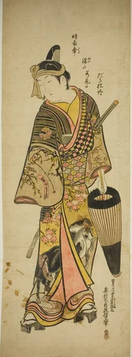 Actor Ichikawa Danjuro II as Sukeroku by Okumura Masanobu (奥村政信), print, 1686-1764