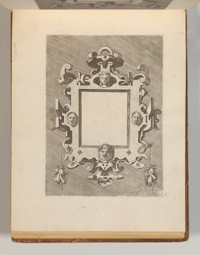 Targhe ed altri ornati di varie e capricciose invenzioni (Cartouches and other ornaments of various and capricious invention, page 29) by Hans Vredeman de Vries, book, 1773