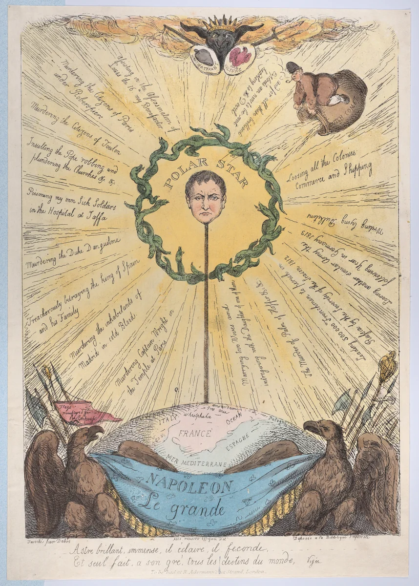 Napleon Le Grande by Thomas Rowlandson, print, 1813