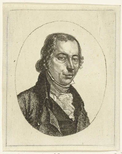 Portret van Hermanus van Brussel by Ernst Willem Jan Bagelaar, print, 1798-1815