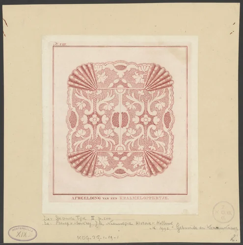 Afbeelding van een Kraamkloppertje by anonymous, print, 1774-1776