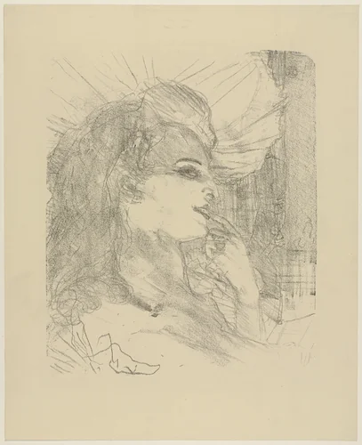 Anna Held from Portraits of Actors and Actresses: Thirteen Lithographs (Portraits d'Acteurs & Actrices: Treize Lithographies) by Henri de Toulouse-Lautrec, print, 1898