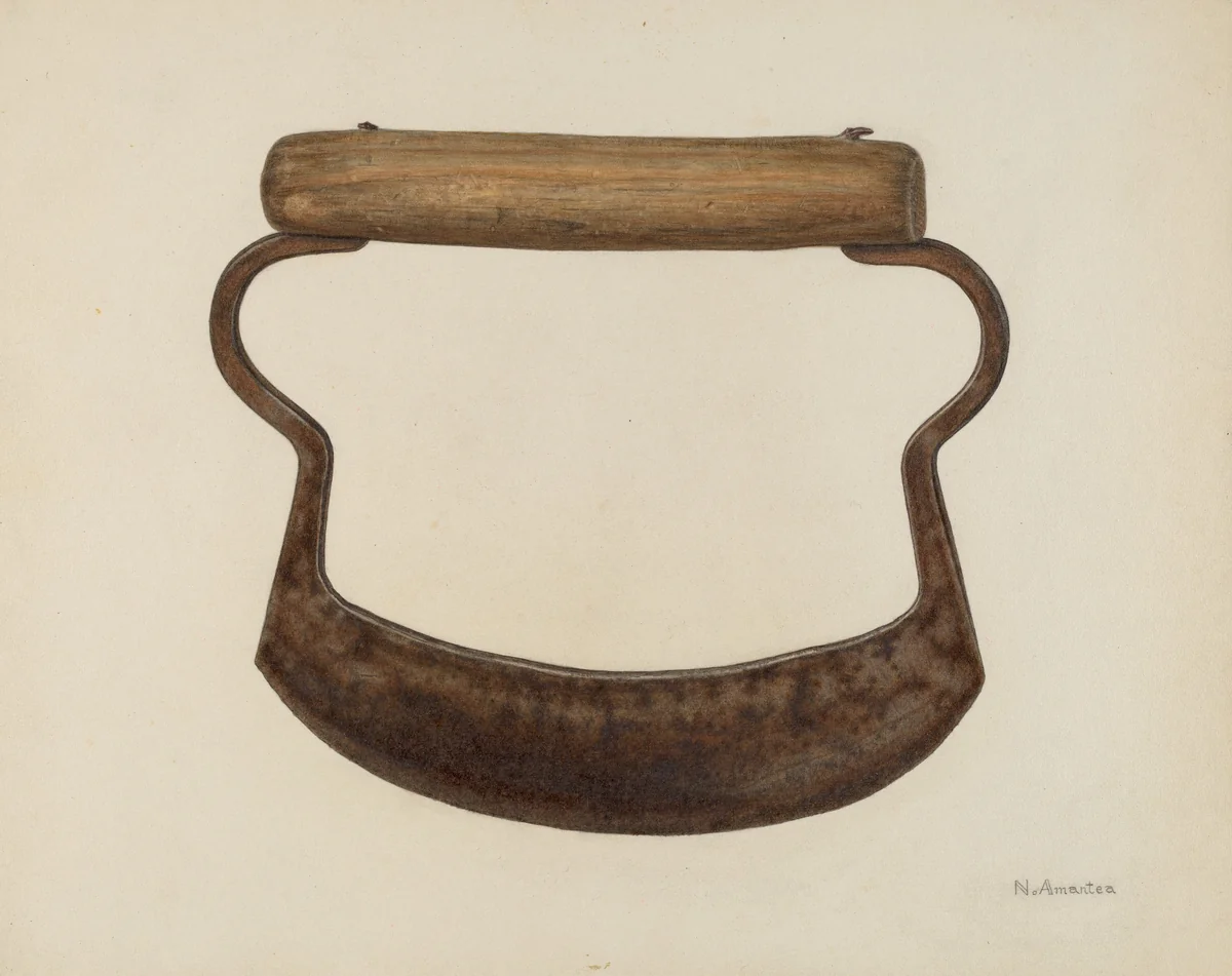 Chopping Knife by Nicholas Amantea, index of american design, 1941