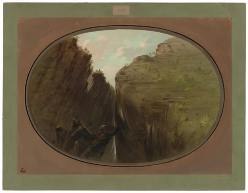 The Beetle Crevice by George Catlin, painting, 1854-1869