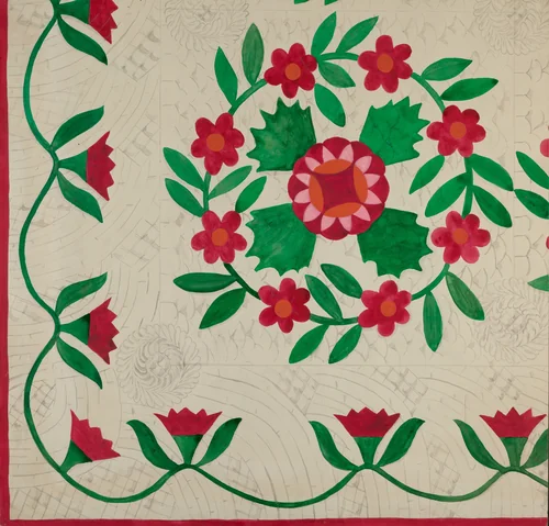Quilt by Katherine Hastings, index of american design, 1936