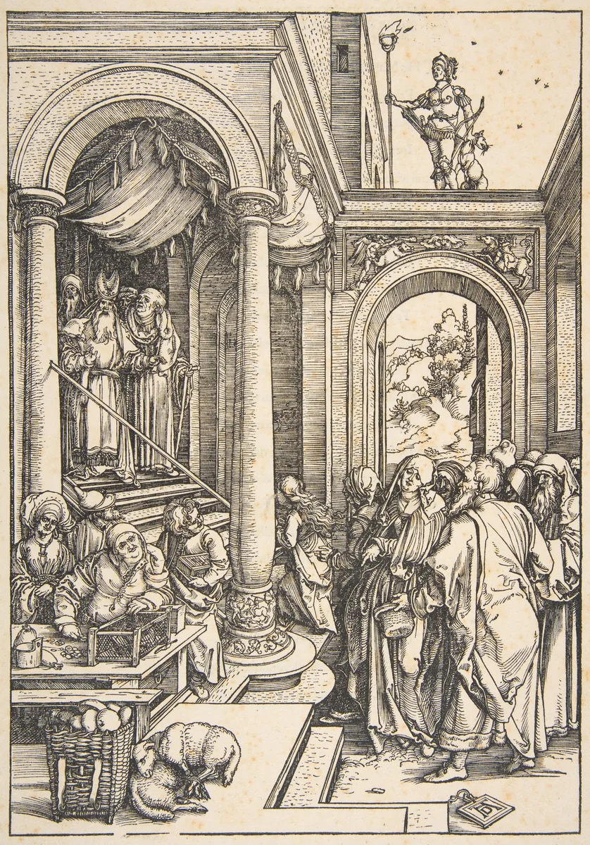 The Presentation of the Virgin in the Temple, from "The Life of the Virgin" by Albrecht Dürer, print, 1503