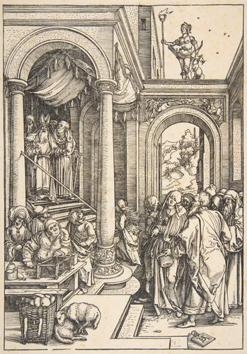The Presentation of the Virgin in the Temple, from "The Life of the Virgin" by Albrecht Dürer, print, 1503