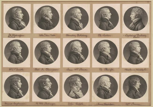Saint-Mémin Collection of Portraits, Group 33 by Charles B. J. Févret de Saint-Mémin, volume, 1803-1806