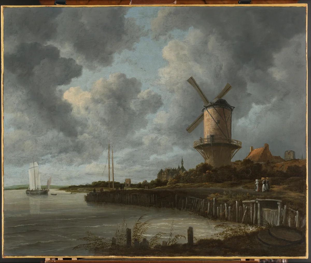 The Windmill at Wijk bij Duurstede by Jacob Isaacksz van Ruisdael, painting, 1668-1670