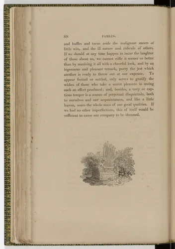 Tailpiece (page 88) from The Fables of Aesop by Thomas Bewick, illustrated book, 1818