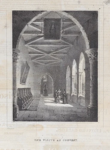 Une Visite au Couvent by anonymous, print, 1829-1839