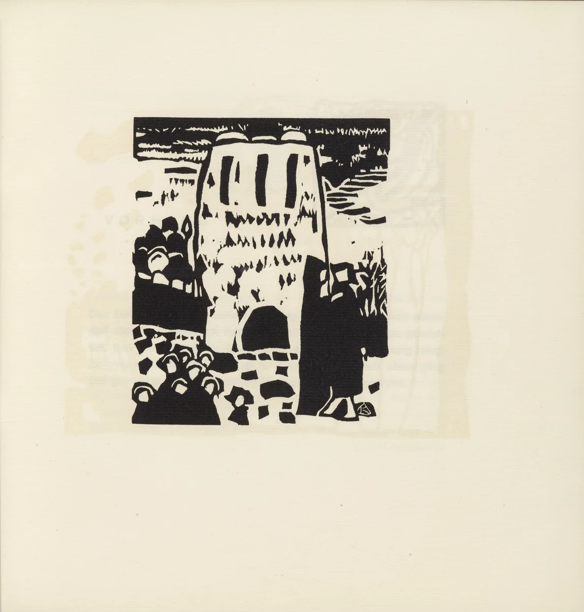 Improvisation I (plate, folio 41) from Klänge (Sounds) by Wassily Kandinsky, illustrated book, 1913