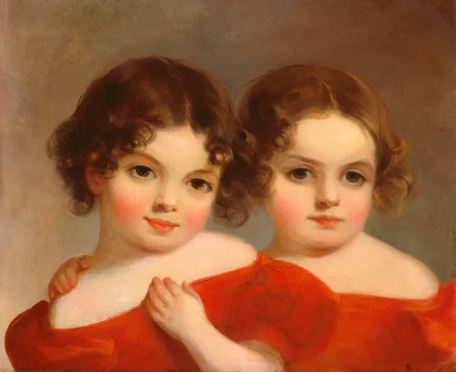 The Leland Sisters by Thomas Sully, painting, 1830