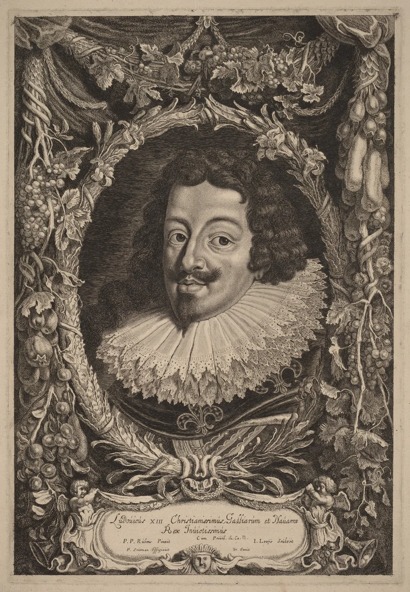 Louis XIII, King of France by Jacob Louis
Sir Peter Paul Rubens
Pieter Claesz Soutman, print, 1595-1635