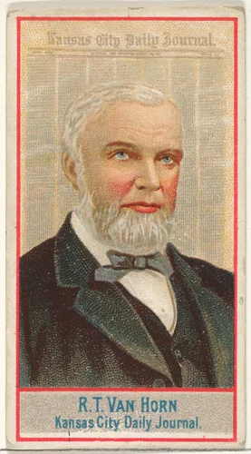 R.T. Van Horn, Kansas City Daily Journal, from the American Editors series (N1) for Allen & Ginter Cigarettes Brands by Allen & Ginter, print, 1887