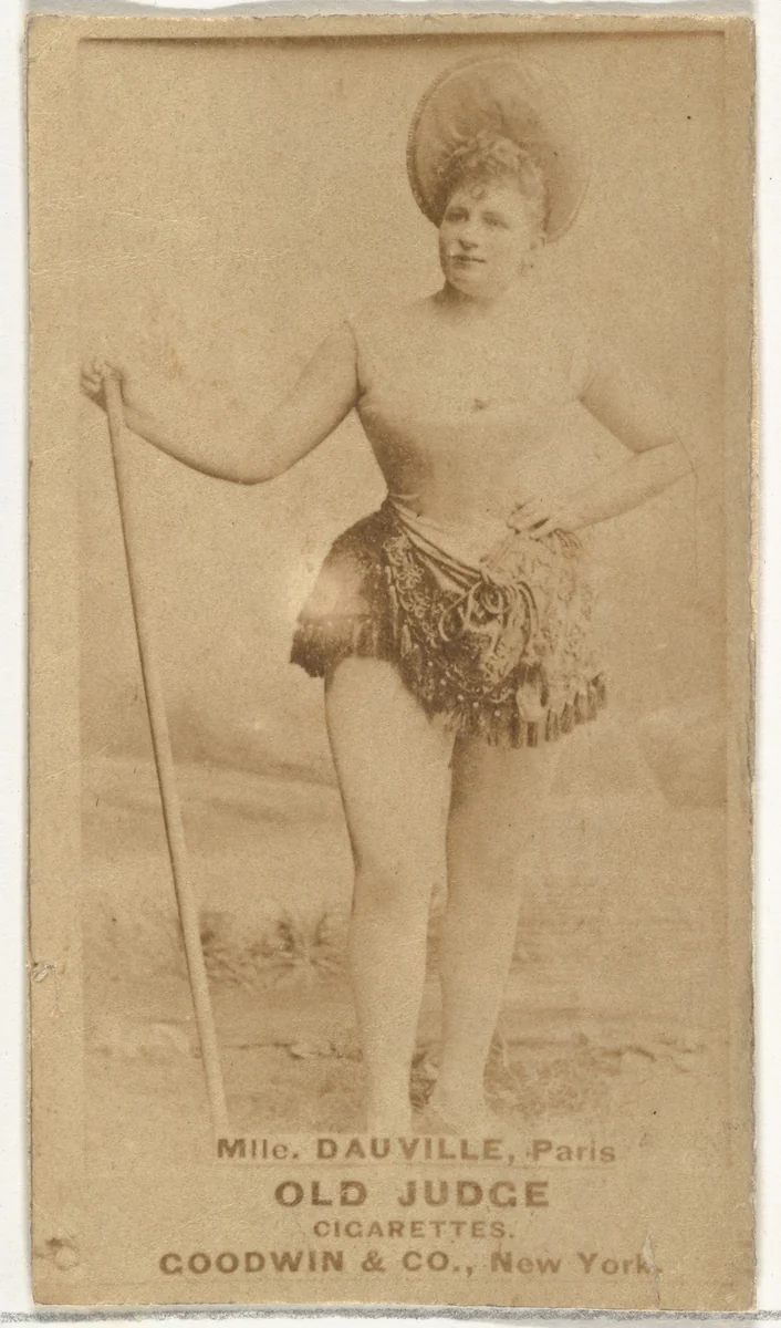 Mlle. Dauville, Paris, from the Actors and Actresses series (N171) for Old Judge Cigarettes by Goodwin & Company, photograph, 1886-1890