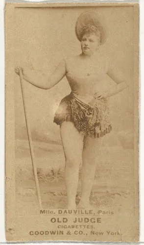 Mlle. Dauville, Paris, from the Actors and Actresses series (N171) for Old Judge Cigarettes by Goodwin & Company, photograph, 1886-1890