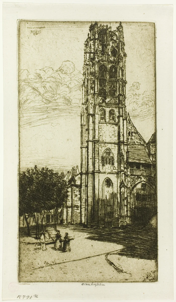 Tour St. Laurent, Rouen by Donald Shaw MacLaughlan, print, 1899