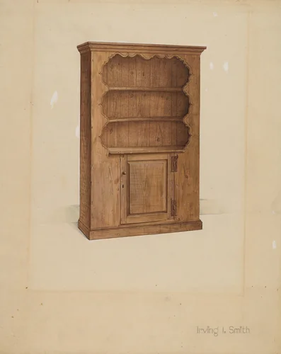 Dresser or Cupboard by Irving I. Smith, index of american design, 1936