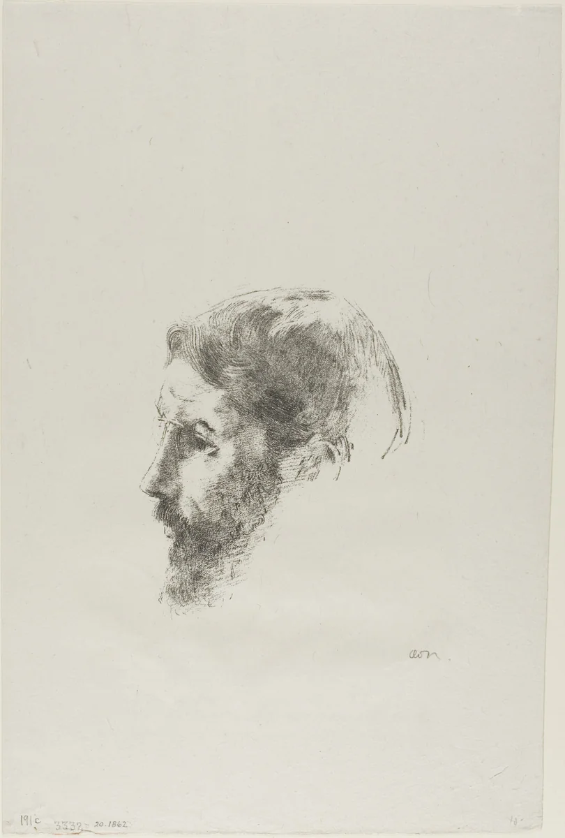 Pierre Bonnard by Odilon Redon, print, 1902