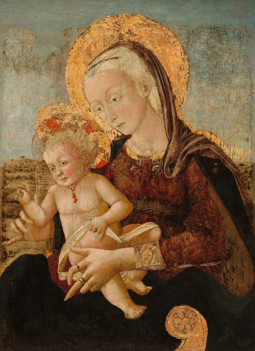 Madonna and Child by Pier Francesco Fiorentino, painting, 1475
