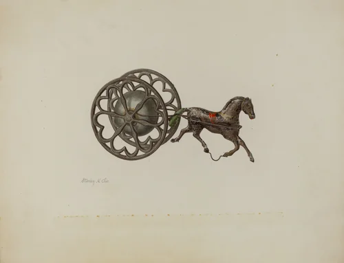 Toy Bell Cart by Stanley Chin, index of american design, 1941