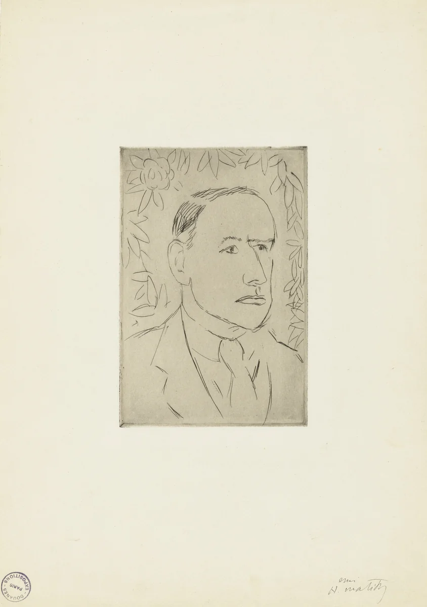 Matthew Prichard by Henri Matisse, print, 1914