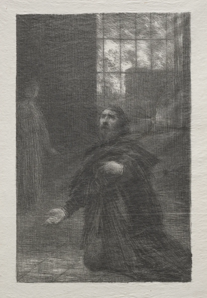 Rienzi, Act V: Rienzi’s Prayer by Henri Fantin-Latour, print, 1881-1891