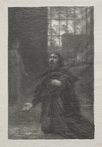 Rienzi, Act V: Rienzi’s Prayer by Henri Fantin-Latour, print, 1881-1891