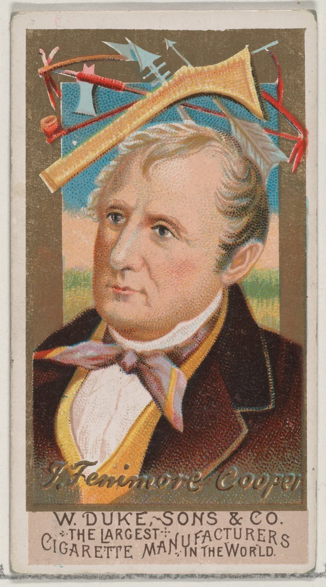James Fenimore Cooper, from the series Great Americans (N76) for Duke brand cigarettes by W. Duke, Sons & Co., print, 1888