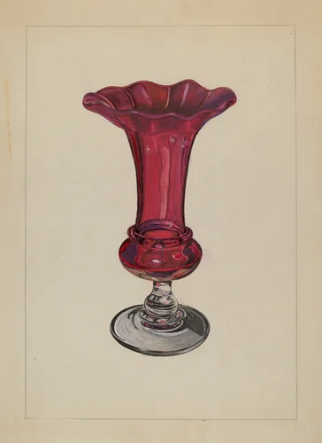 Vase by John Tarantino, index of american design, 1935-1942