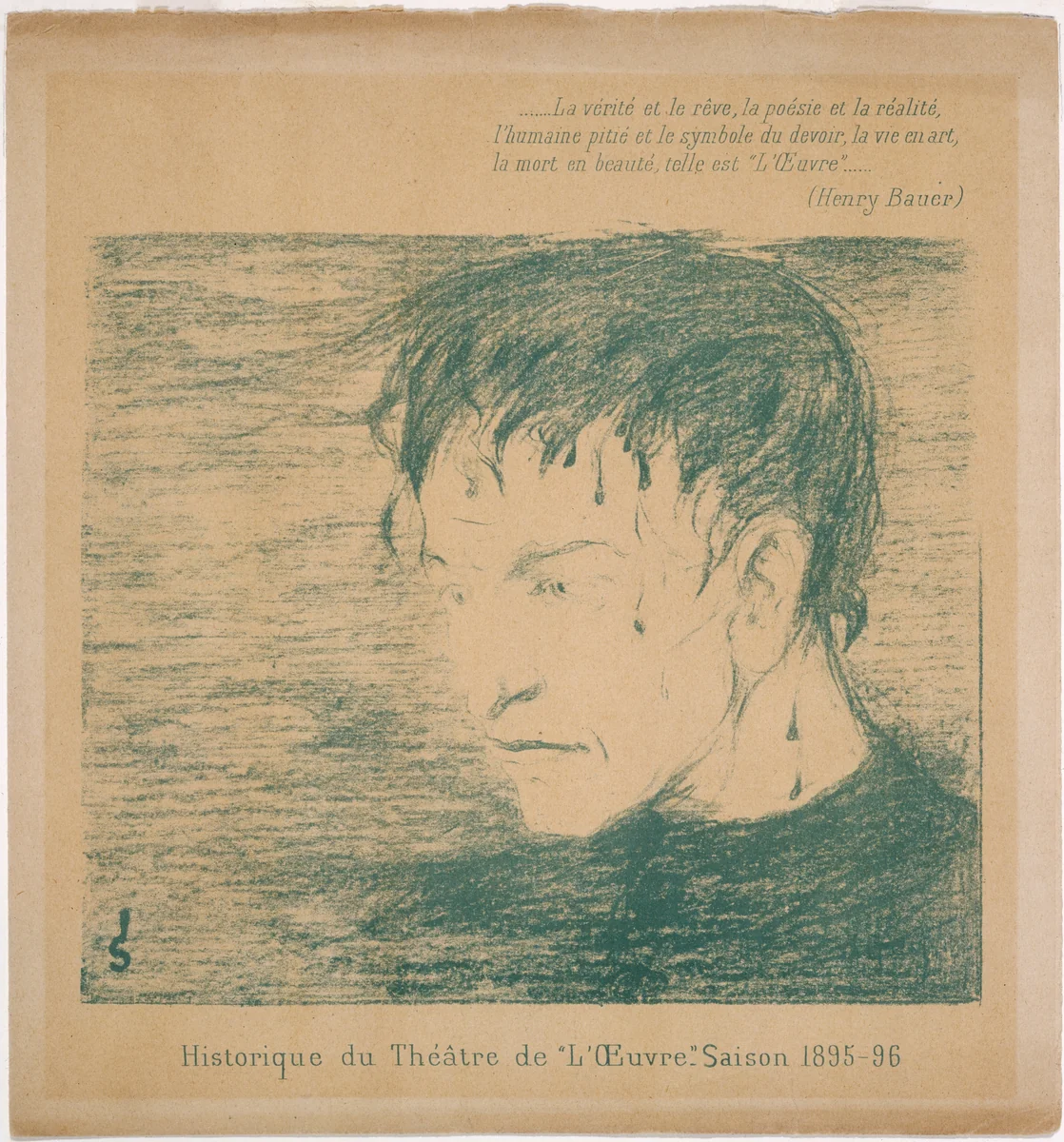 Historique du Théâtre de "L'Oeuvre" by Joseph Sattler, print, 1895