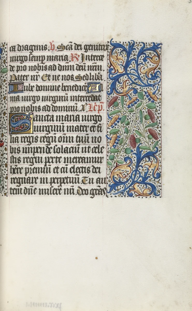 Book of Hours (Use of Rouen): fol. 35r by Master of the Geneva Latini, book, 1465-1475
