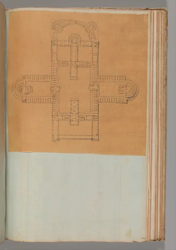 Page from a Scrapbook containing Drawings and Several Prints of Architecture, Interiors, Furniture and Other Objects by Charles Percier, book, 1795-1805