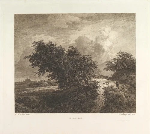 Le Buisson by Charles-François Daubigny, print, 1855