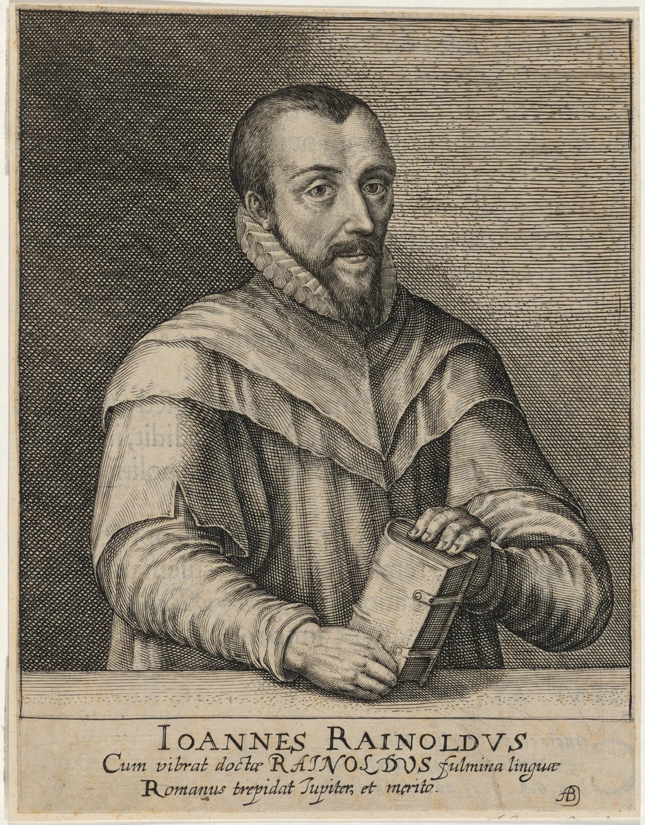 John Rainolds, President of Corpus College Osford, and Dean of Lincoln by Magdalena van de Passe
Willem de Passe, print, 1620