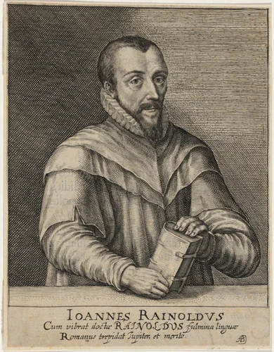 John Rainolds, President of Corpus College Osford, and Dean of Lincoln by Magdalena van de Passe
Willem de Passe, print, 1620