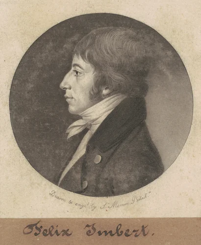 Felix Imbert by Charles B. J. Févret de Saint-Mémin, print, 1801