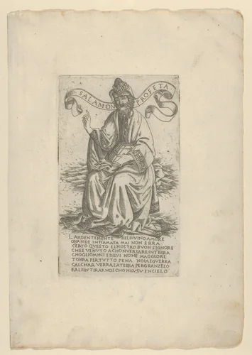 The Prophet Solomon, from Prophets and Sibyls by Francesco Rosselli, print, 1480-1490
